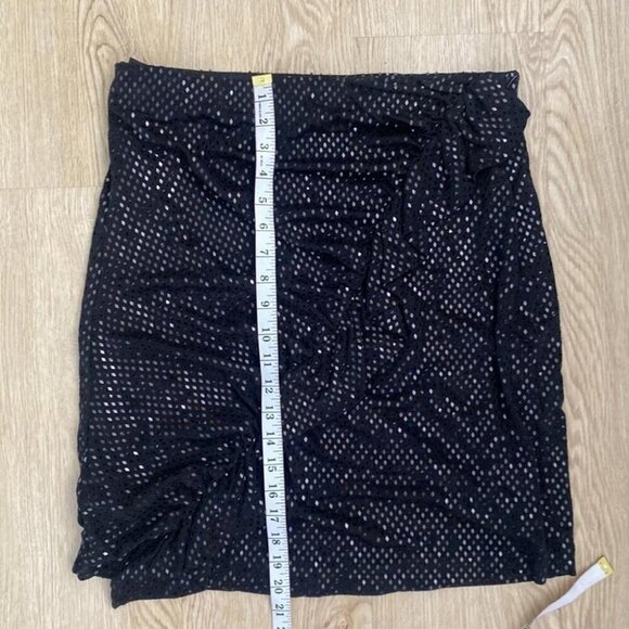 Michael Kors NYE Sequin Ruffle Mini Skirt Disco Core Holiday Party Glam Large - Picture 12 of 12